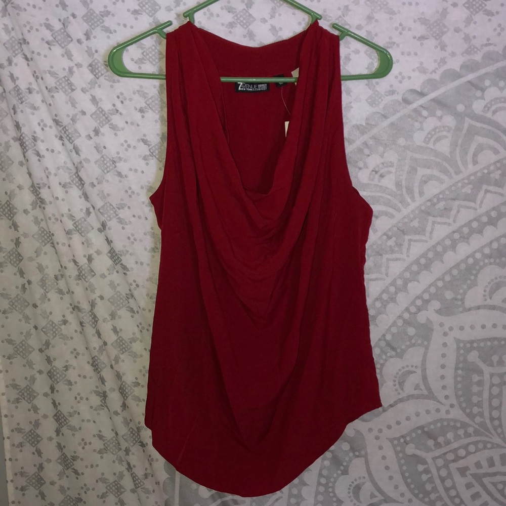 New York and company red blouse